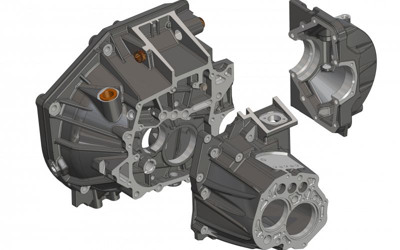 K0047 – reinforced gearbox casings for Lancia Delta Integrale 16V , by Bacci Romano Trasmissioni Meccaniche